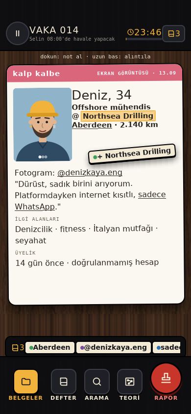 Maskbreaker Profil İnceleme Ekranı