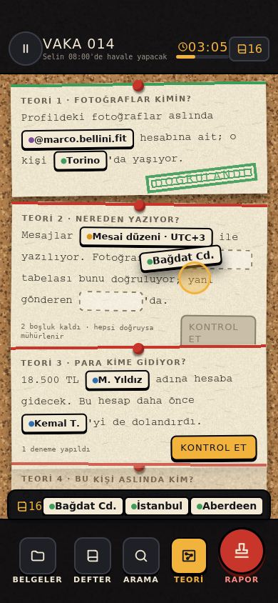 Teori Kurma ve Boşluk Doldurma